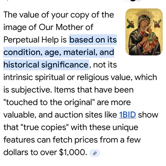 Gold Framed Religious Icon Art Painting true copy. Look at letters. - Picture 7 of 9